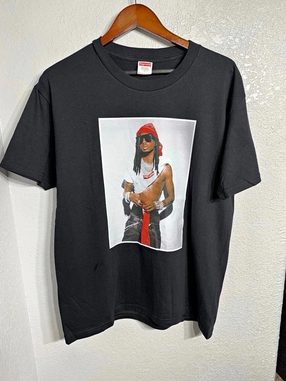 Supreme Playboi Carti Black Graphic Tee -Size Large